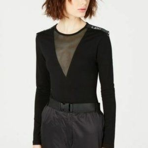 La La Anthony Drill Sergeant Black Bodsuit